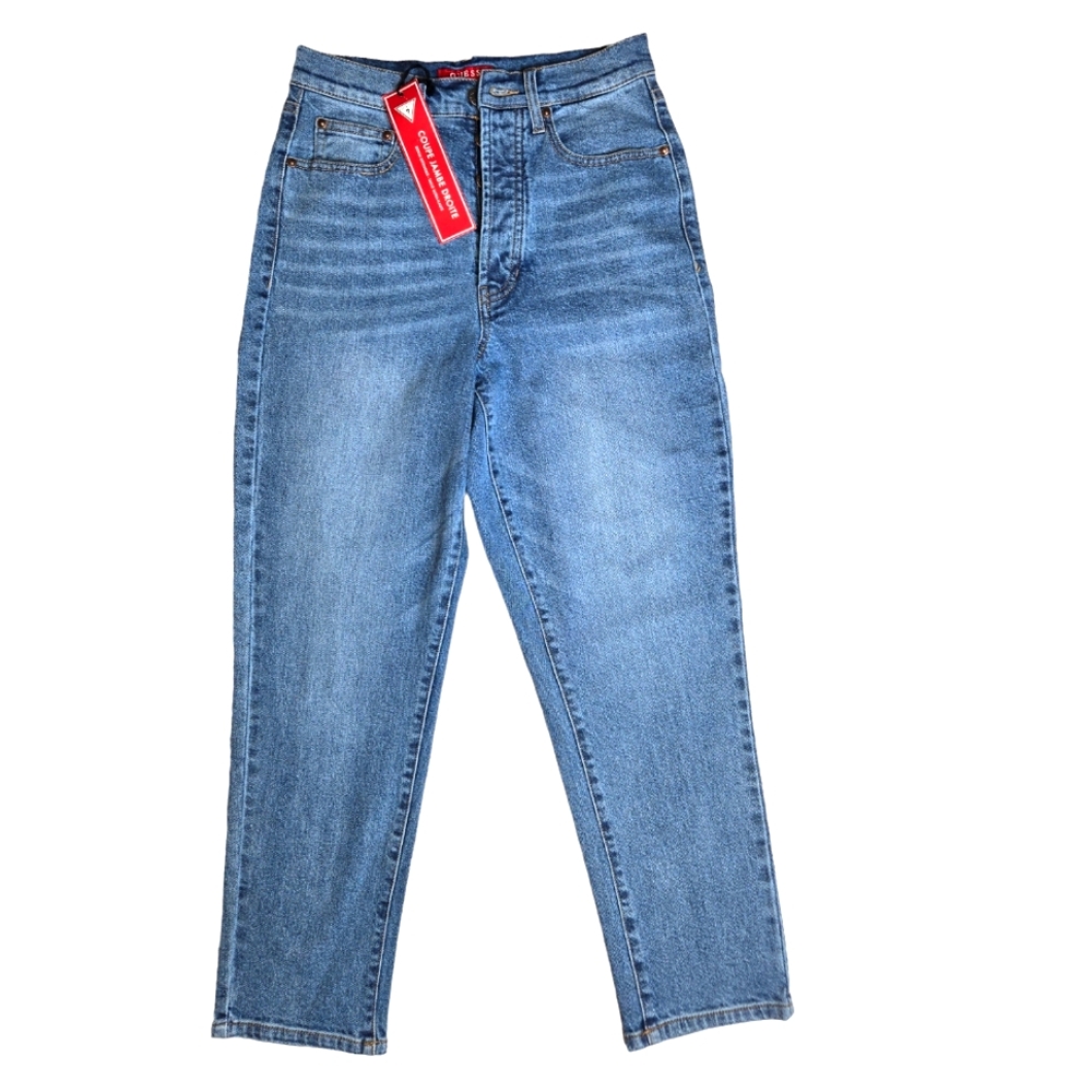 Guess Ultra High Rise Straight Leg Womens Denim Size 27. NWT